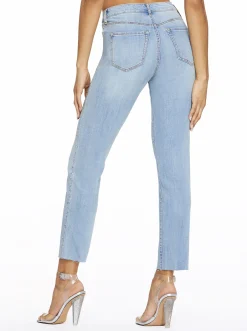 Jessica Simpson Spotlight High Rise Straight Jeans In < Denim