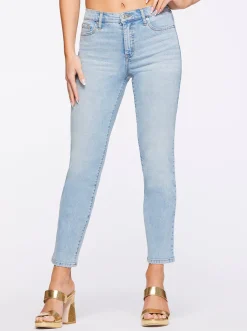 Jessica Simpson Spotlight High Rise Straight Jeans In < Denim