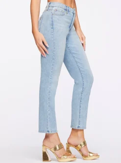 Jessica Simpson Spotlight High Rise Straight Jeans In < Denim
