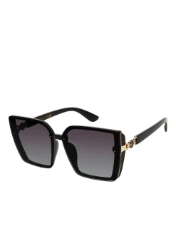 Jessica Simpson Square Side Shield Cat Eye Sunglasses In < Sunglasses