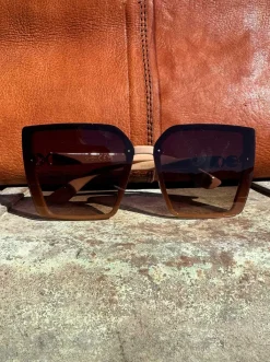 Jessica Simpson Square Side Shield Cat Eye Sunglasses In < Sunglasses