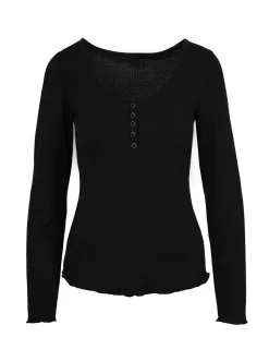 Jessica Simpson Tahani Henley Top In < Tops & Tees