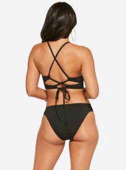 Jessica Simpson Textured Solids Cropped Cami In < Swim|Two Piece Swim