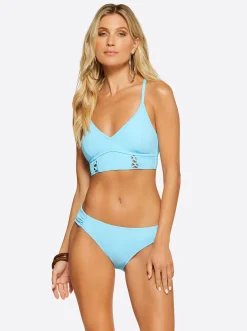 Jessica Simpson Textured Solids Cropped Cami In < Swim|Two Piece Swim