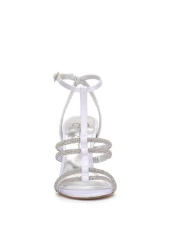 Jessica Simpson Tiannah T-Strap High Heel In White< Sandals