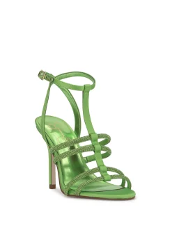 Jessica Simpson Tiannah T-Strap High Heel In Green< Sandals