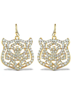 Jessica Simpson Tiger Drop Earrings< Earrings