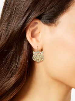 Jessica Simpson Tiger Drop Earrings< Earrings