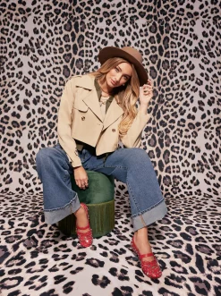 Jessica Simpson Trench Bomber Jacket In < Jackets, Blazers & Kimonos|Sweaters