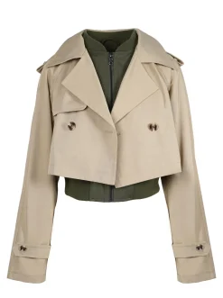 Jessica Simpson Trench Bomber Jacket In < Jackets, Blazers & Kimonos|Sweaters