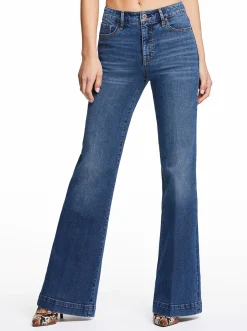 Jessica Simpson True Love Wide Leg Trouser Jeans In < Denim