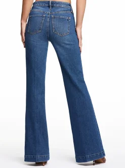 Jessica Simpson True Love Wide Leg Trouser Jeans In < Denim