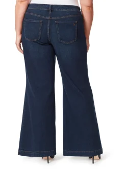Jessica Simpson True Love Wide Leg Trouser Jeans In < Denim