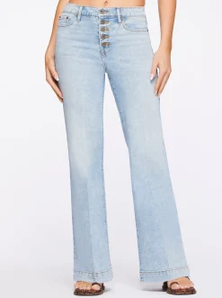 Jessica Simpson True Love Wide Leg Trouser Jeans In < Denim