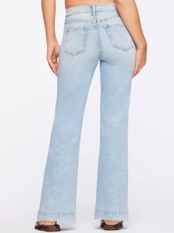 Jessica Simpson True Love Wide Leg Trouser Jeans In < Denim