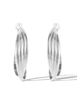 Jessica Simpson Twisted Layered Hoop Earrings In < Earrings