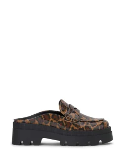 Jessica Simpson Uma Slip On Loafer In Leopard< Flats|Slides & Mules