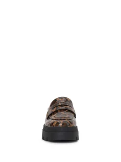 Jessica Simpson Uma Slip On Loafer In Leopard< Flats|Slides & Mules