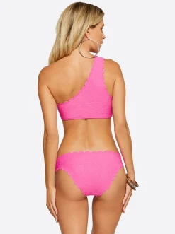 Jessica Simpson Under The Sea One Shoulder Top In < Swim