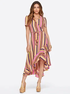 Jessica Simpson Varsha Wrap Dress In Rose Violet< Dresses