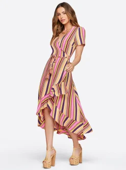 Jessica Simpson Varsha Wrap Dress In Rose Violet< Dresses