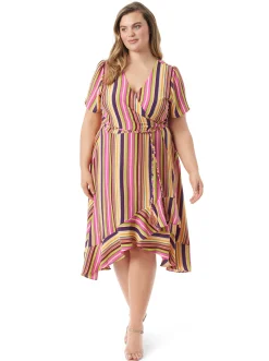 Jessica Simpson Varsha Wrap Dress In Rose Violet< Dresses
