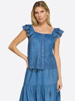 Jessica Simpson Violetta Top In < Sets|Tops & Tees