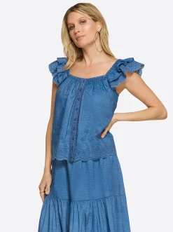 Jessica Simpson Violetta Top In < Sets|Tops & Tees