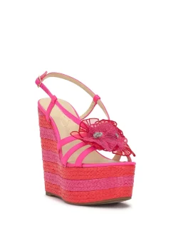 Jessica Simpson Visela Flower Wedge Sandal In < Wedges