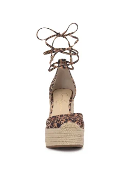 Jessica Simpson Weyla Espadrille Wedge In Leopard< Wedges