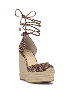 Jessica Simpson Weyla Espadrille Wedge In Leopard< Wedges