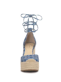 Jessica Simpson Weyla Espadrille Wedge In Blue Print< Wedges