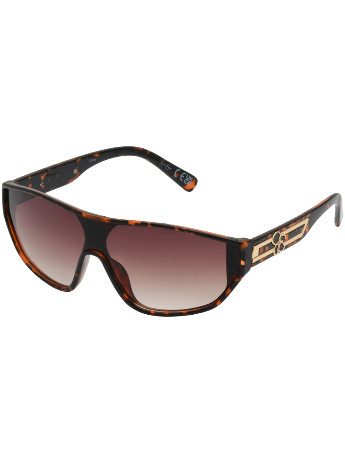 Jessica Simpson Wrap-Around Shield Sunglasses In < Sunglasses