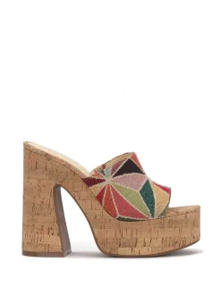 Jessica Simpson Xona Platform Sandal In Moroccan< Sandals|Slides & Mules