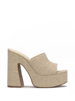 Jessica Simpson Xona Platform Sandal In Natural< Sandals|Slides & Mules