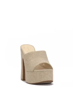 Jessica Simpson Xona Platform Sandal In Natural< Sandals|Slides & Mules